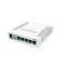 SWITCH MIKROTIK RB260GS, 5xLAN Gigabit, SFP cage, SMART, plastic case