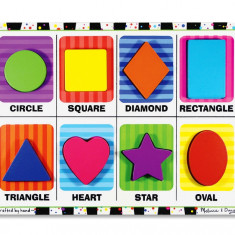 Puzzle lemn in relief Forme geometrice Melissa and Doug