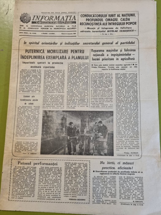 informatia bucurestiului 31 ianuarie 1989-hagi si mateut in echipa europei