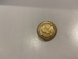 Broșă aur 20 francs 1901