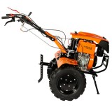 Motocultor, 11Cp, motorina, 4 timpi, 2 viteze, marsarier, pornire mixta,manual/electrica, cu roți, DeToolz, DZ-MT1005-S001-G01