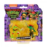 Set 2 mini figurine, Testoasele Ninja, Raph Vs Leatherhead