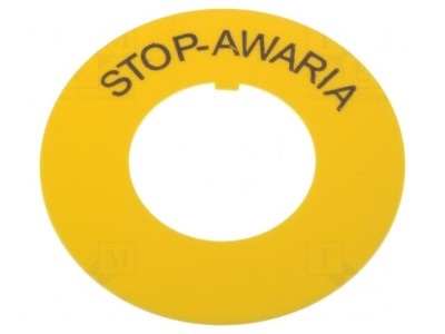 Inel Avertizare PVC 22mm Montaj 22.5mm 60mm foto