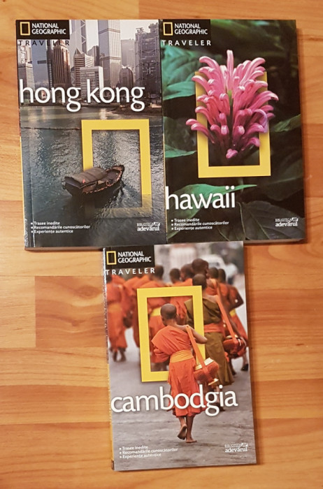 Set 3 carti National Geographic Traveler (Adevarul)