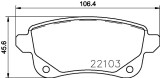 BREMBO P 68 064 PRIME LINE set placute frana,frana disc