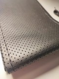 Husa volan Opel ac si ata neagra din piele perforata