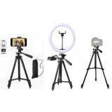 Trepied universal reglabil pentru telefon,camera,lampa circulara,inaltime max 102 cm