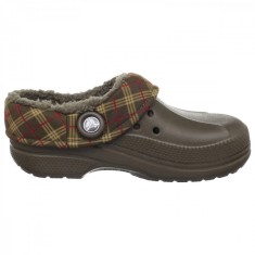 Saboti Crocs Blitzen Winter Plaid Kids Maro - Chocolate