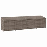 VidaXL Cutie de depozitare de grădină gri 220x50x58 cm Poly Ratan 4104076