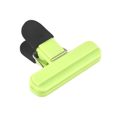 Cleste multifunctional pentru sigilarea pungilor, flippy, din plastic, mentine alimentele proaspete, 7x6.5 cm, verde foto