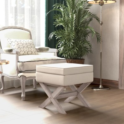 vidaXL Taburet de depozitare 45x45x49 cm material textil foto
