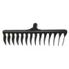 Grebla Gradinarit 12 Dinti, Metal Carbon 3mm, Gri