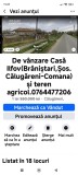 De v&acirc;nzare Casă Ilfov, Brăniștari, ȘosCălugăreni-Comana, ART