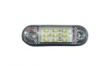 Indicator de lumina laterala camion Remorca 9 LED Alb 12v