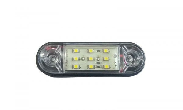 Indicator de lumina laterala camion Remorca 9 LED Alb 12v