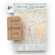 Harta turistică a masivelor Bucegi-G&acirc;rbova, 1934