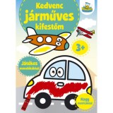 Kedvenc j&aacute;rműves kifestőm - J&aacute;t&eacute;kos mond&oacute;k&aacute;kkal - Nagy matric&aacute;kkal