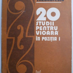 20 studii pentru vioara in pozitia I - Alexandru Teodorescu