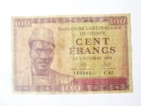 Rara! Guineea 100 Francs 1958,bancnota din imagini la cel mai mic pret