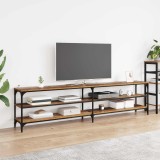 vidaXL Cabinet TV Lemn Vechi 200 x 30 x 50 cm Lemn Ingineresc și Fier 881291