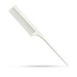 Cumpara ieftin Pieptene - JRL - frizerie/coafor - Alb - J101 - cu coada