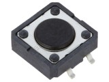 Micro&icirc;ntrerupător TACT SPST-NO 0,05A 24VDC SMD