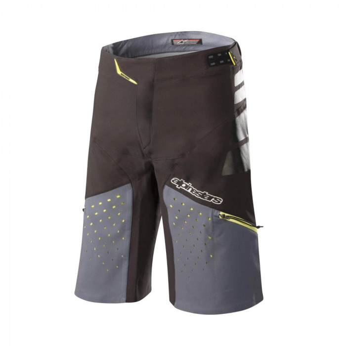 Pantaloni Moto Scurti Alpinestars Drop Pro Shorts, Negru/Gri, Marime 36