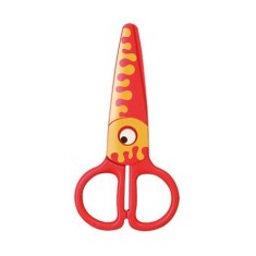 Foarfeca plastic prescolari,peste, portocaliu,13 cm,1 bucata blister