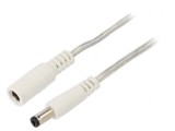 Cablu DC 5,5/2,1 cu Mufă și Soclu 3m, Bq Cable