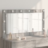 vidaXL Oglindă de Toaletă Gri Sonoma Plăci Aglomerate, Sticlă