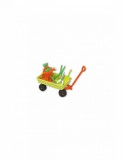 Carucior si set de unelte de gradinarit de jucarie