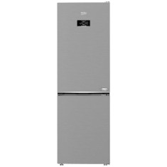 Combina frigorifica BEKO B5RCNA365HXB, No Frost, 316 L, Usi reversibile, Iluminare LED, Display control, Vacation Mode, H 186.5 cm, Argintiu, Clasa D