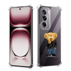 Husa antisoc pentru oppo reno12 pro, airbag pro, clear, stay real foto