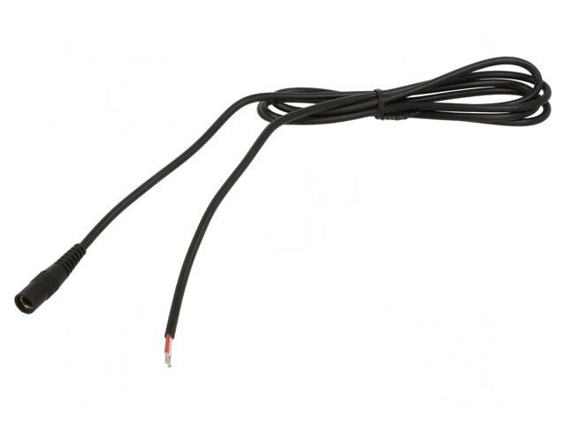 Cablu Alimentare DC 5.5/2.1mm Soclu Drept Negru 3m