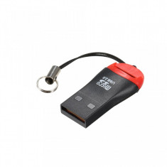 Cititor card-uri TF Micro SD - pentru USB 2.0 - portabil, cu snur foto