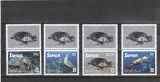 Samoa 2016-Fauna,WWF,Reptile,Testoase,serie 4 valori cu vignete.MNH,Mi.1348-51, Nestampilat