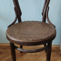 Scaun victorian, Thonet Austria, lemn curbat, model 14