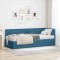 vidaXL Cadru de pat colțar cu saltea albastru 80 x 200 cm Catifea 3393837