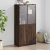 VidaXL Dulap &icirc;nalt cu uși, stejar maro, 68x37x142 cm, lemn compozit 3295870