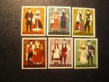 Serie Bulgaria 1968 - Folclor - Costume Populare , 6 valori