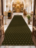 Cumpara ieftin Traversa Bisericeasca Lotos 15033-310 W, Latime 4m, Marime 400 x 1700 cm, Verde, Inaltime Fir 8 mm, Festonata Surfilata Tivita, Antialergica, Poliprop