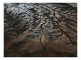 Tablou Canvas, "&Icirc;ntre creste și văile uscate", Terase, Valuri, Texturi, Contrast, Natură, Detalii, Linii, Păm&acirc;nt, Frumusețe, Peisaj., 39 x 26 cm, CMCL