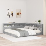 vidaXL Tăblie de depozitare cu raft sonoma gri 180 cm Lemn compozit