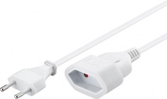 Cablu prelungitor de alimentare Euro T-M Alb 2m, kpsm2w
