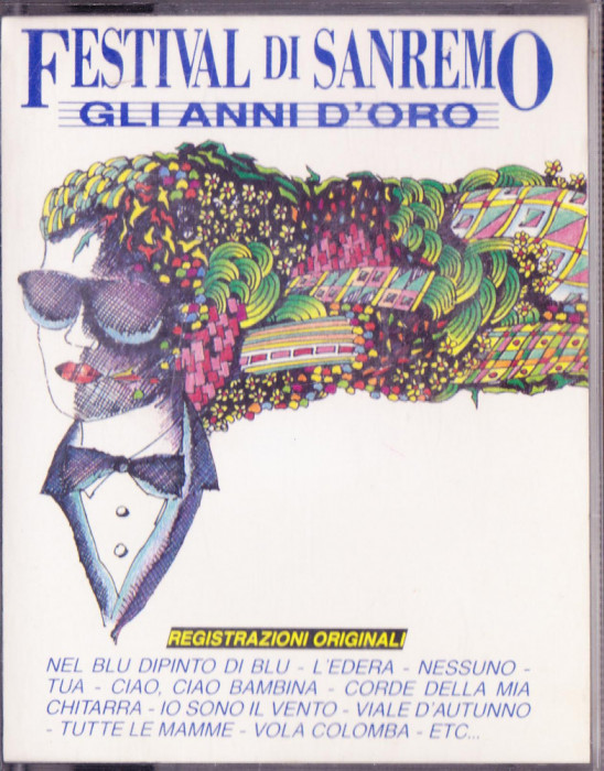 Caseta audio: Festival di Sanremo - Gli anni d&#039;oro ( 1989, 2 casete originale )