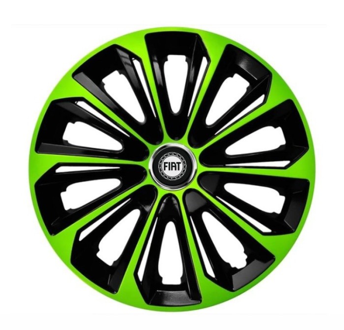 Set 4 capace roti Extra strong green R15 pentru gama auto Fiat