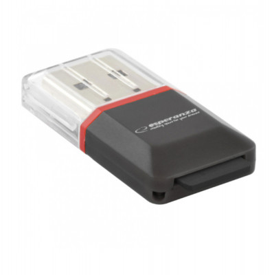 Card Reader Esperanza EA134K, USB 2.0, cititor extern carduri microSD, 480 Mb s foto