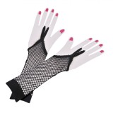 Mănuși Halloween Plasă Negre 25 cm, Oem