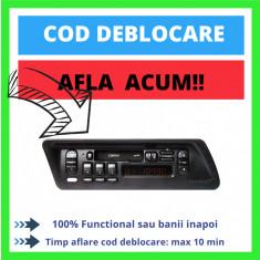 Cod deblocare decodare radio PEUGEOT CITROEN FIAT 106 206 306 Xsara Ulysse 1999 foto