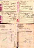 A3444N Fabrica de oglinzi Coroana, Maria P Dinulescu, Craiova, lot de 4 acte cu antetul acesteia, 1945